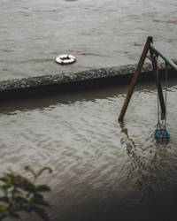 Hochwasser in Passau (Spielplatz am Innkai) ©Tim Kurzweg